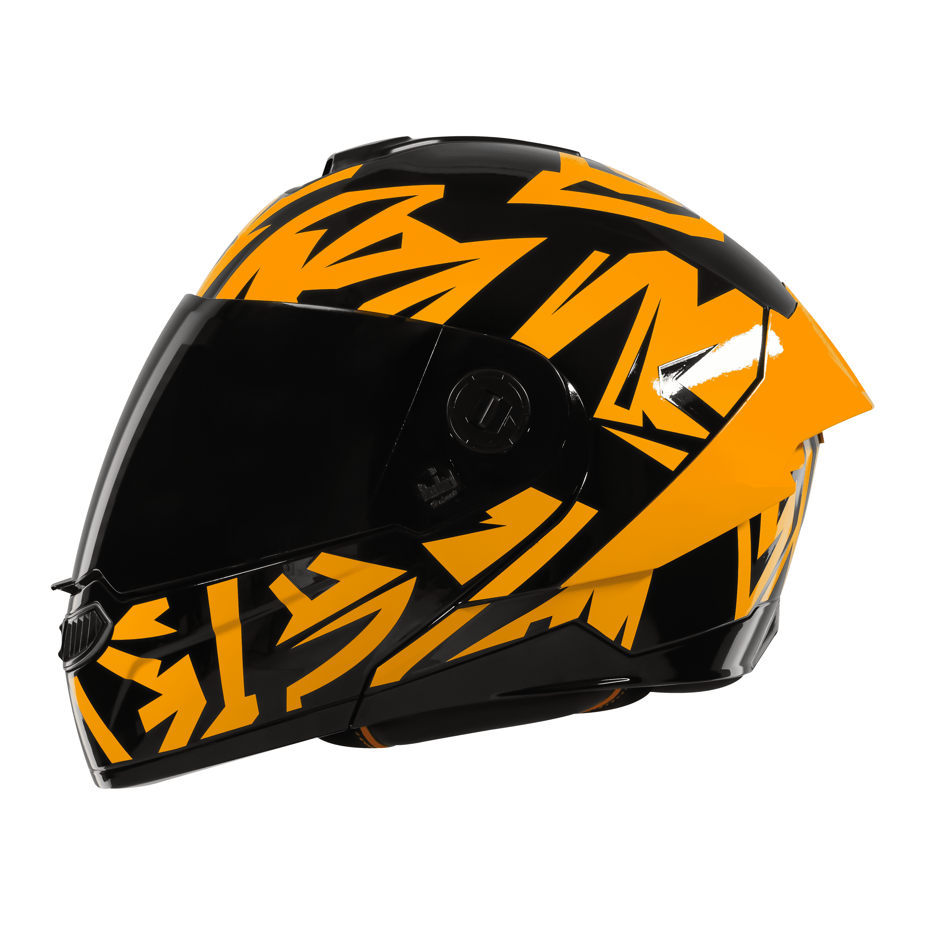 SBA-8 ISS WARRIOR GLOSSY BLACK WITH ORANGE